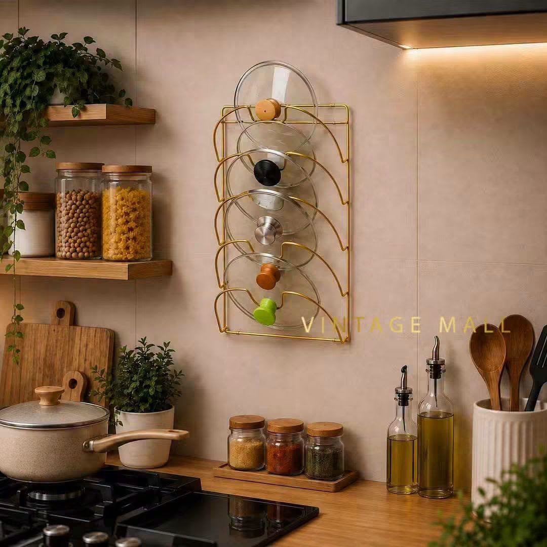 Lid holder golden